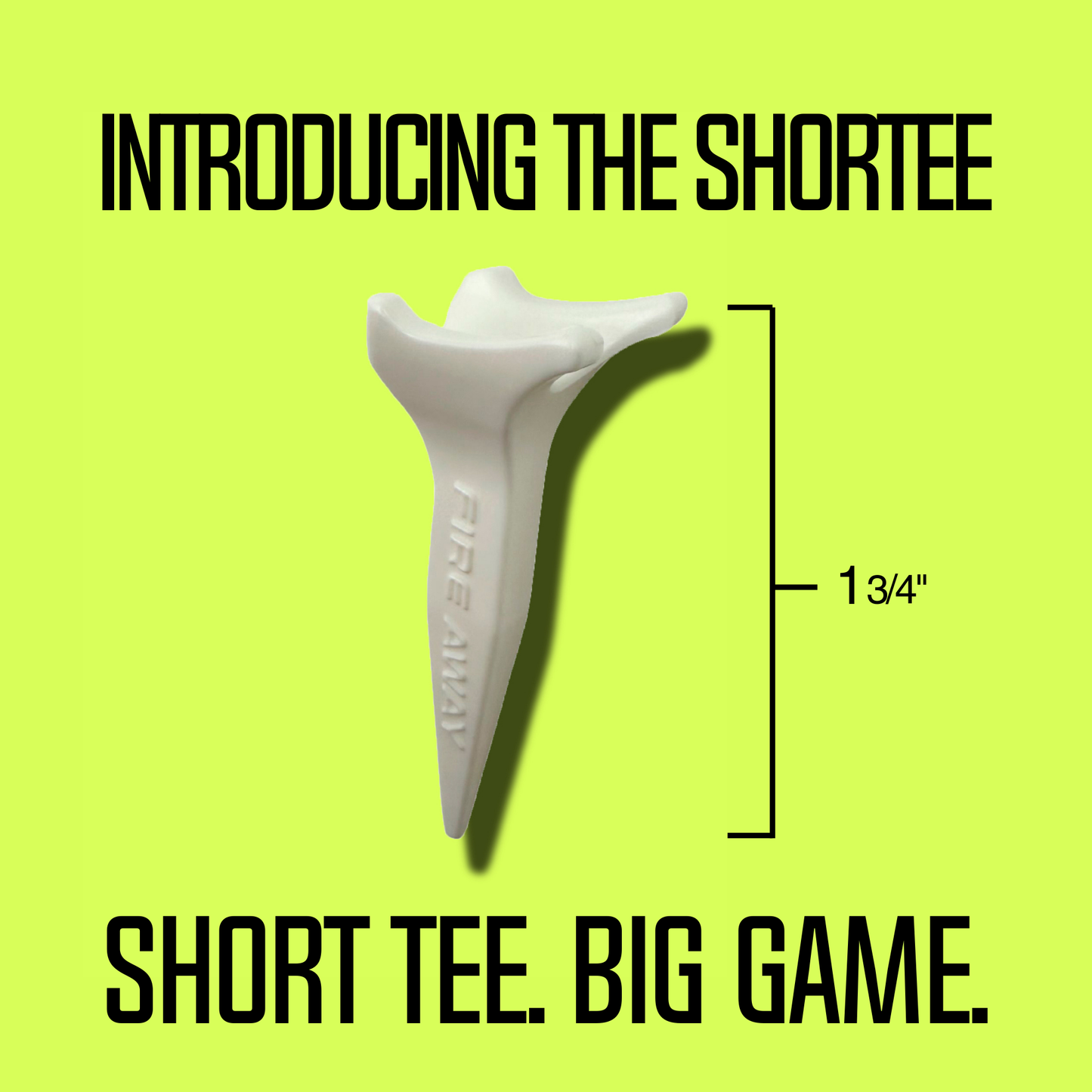 Fire Away ShorTee – Short Golf Tee, Maximum Distance & Durability