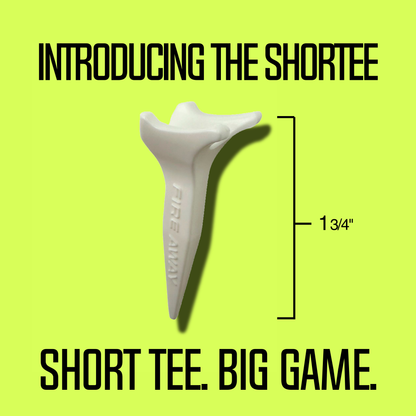 Fire Away ShorTee – Short Golf Tee, Maximum Distance & Durability