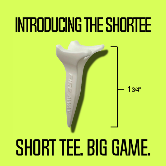 Fire Away ShorTee – Short Golf Tee, Maximum Distance & Durability